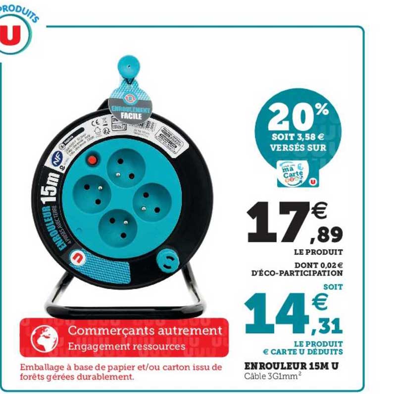 Enrouleur 15m U