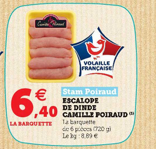 escalope de dinde camille poiraud stam poiraud