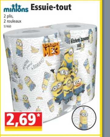 essuie-tout minions