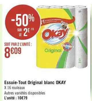 Essuie-tout Original Blanc Okay