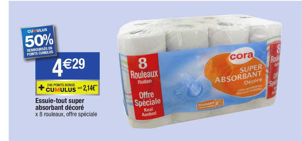 essuie-tout super absorbant décoré