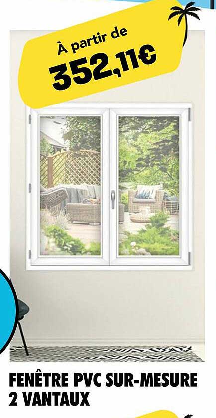 fenêtre pvc sur-mesure 2 vantaux