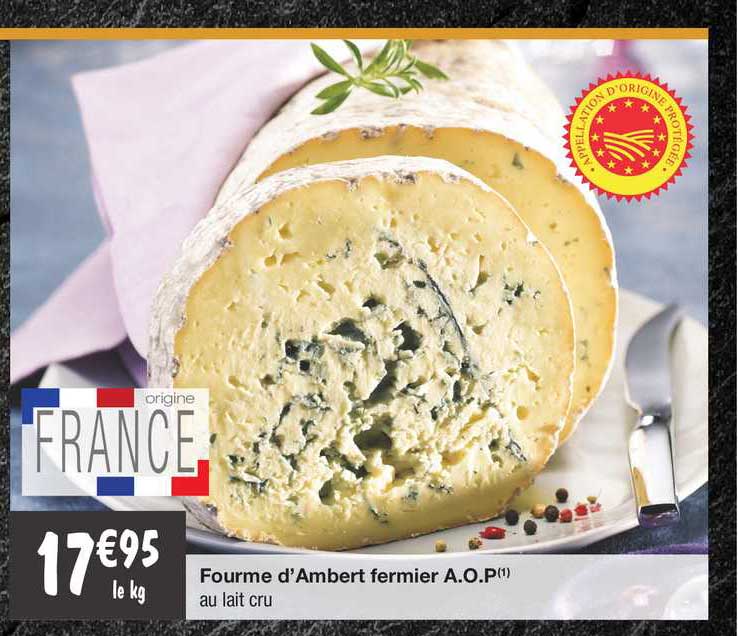 fourme d'ambert fermier a.o.p.