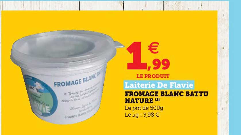 fromage blanc battu nature laiterie de flavie