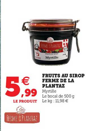 Fruits Au Sirop Ferme De La Plantaz