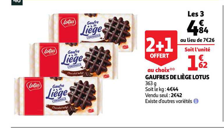 Gaufres De Liège Lotus