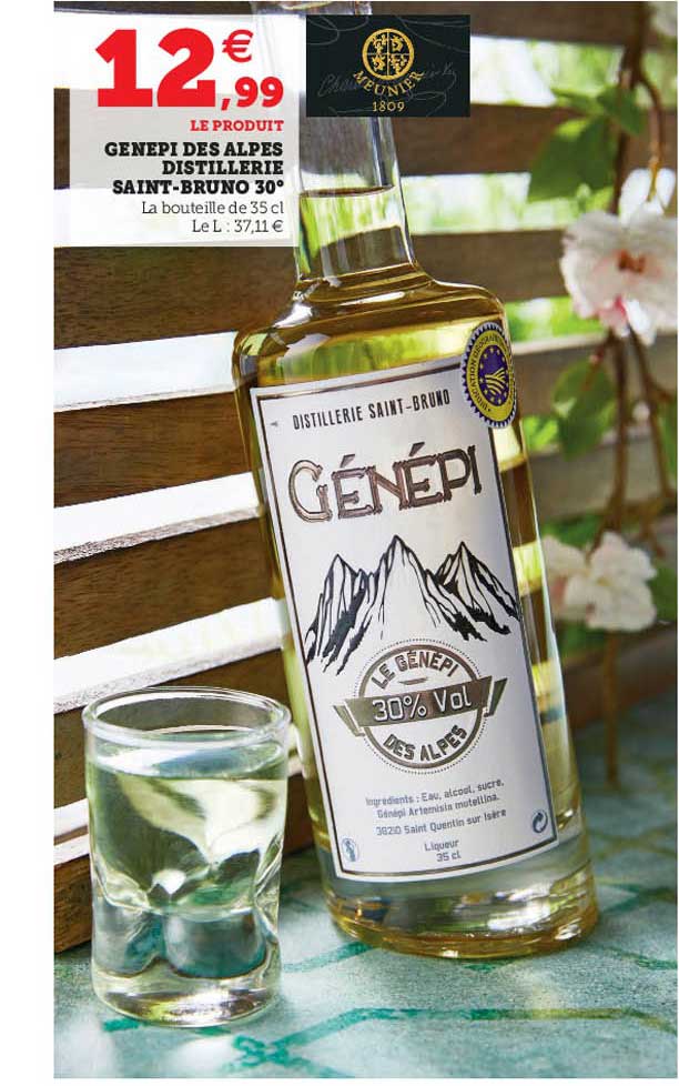 génépi des alpes distillerie saint-bruno 30°