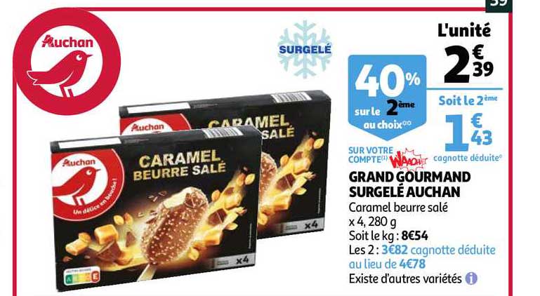 Grand Gourmand Surgelé Auchan
