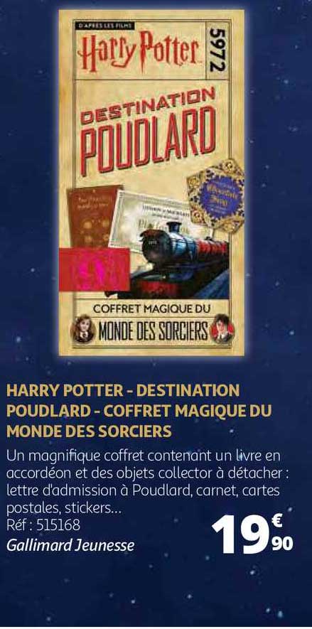 harry potter - destination poudlard - coffret magique du monde des sorciers