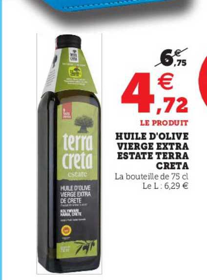 huile d'olive vierge extra estate terra creta