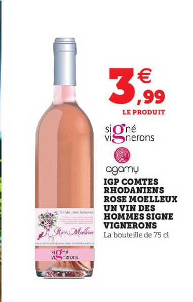igp comtes rhodaniens rose moelleux un vin des hommes signe vignerons agamy