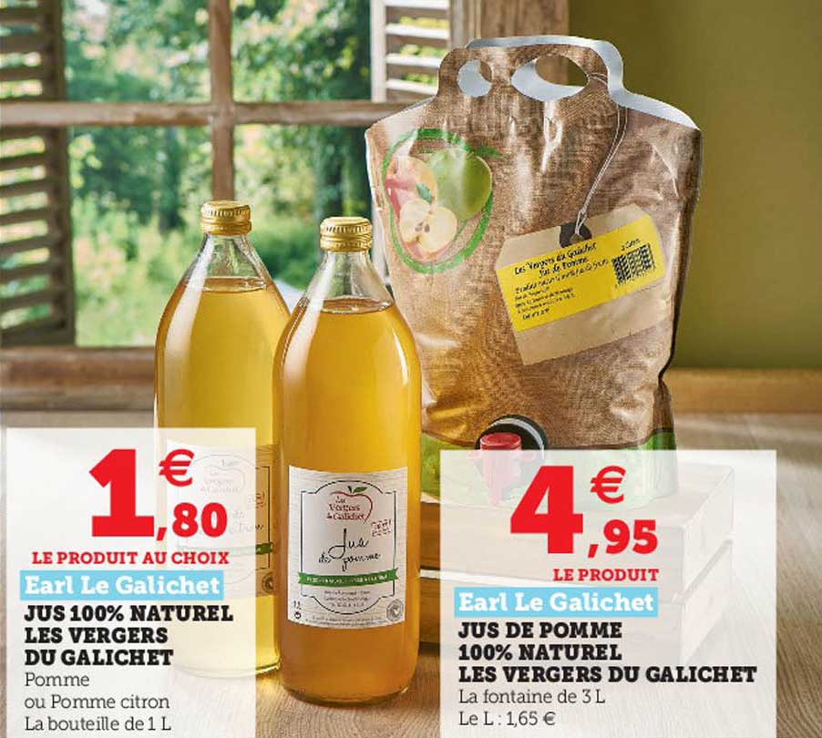 jus 100% naturel les vergers du galichet earl le galichet, jus de pomme 100% naturel les vergers du galichet earl le galichet