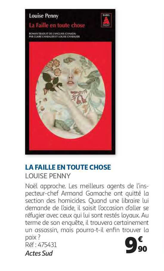 la faille en toute chose - louise penny