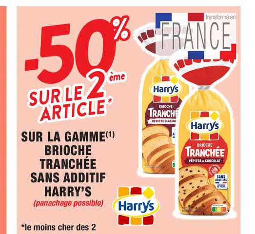 La Gamme Brioche Tranchée Sans Additif Harry's