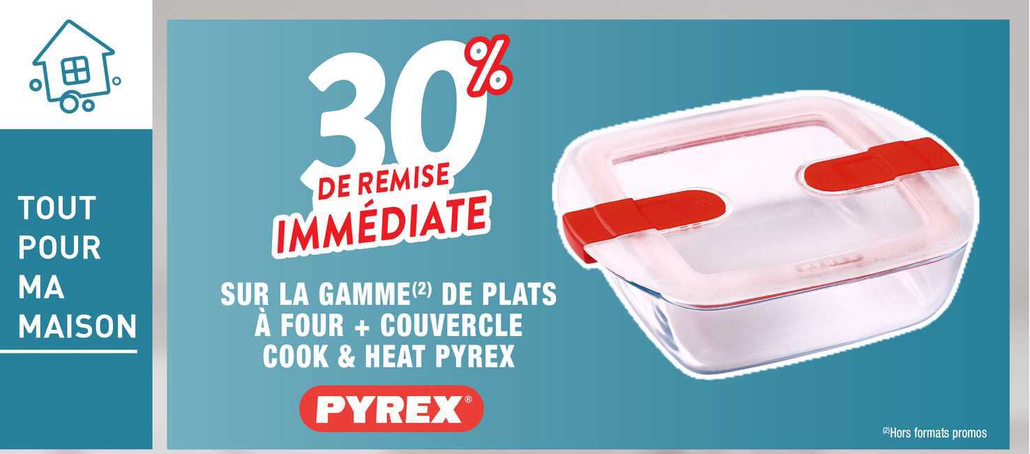 la gamme de plats à four + couvercle cook & heat pyrex