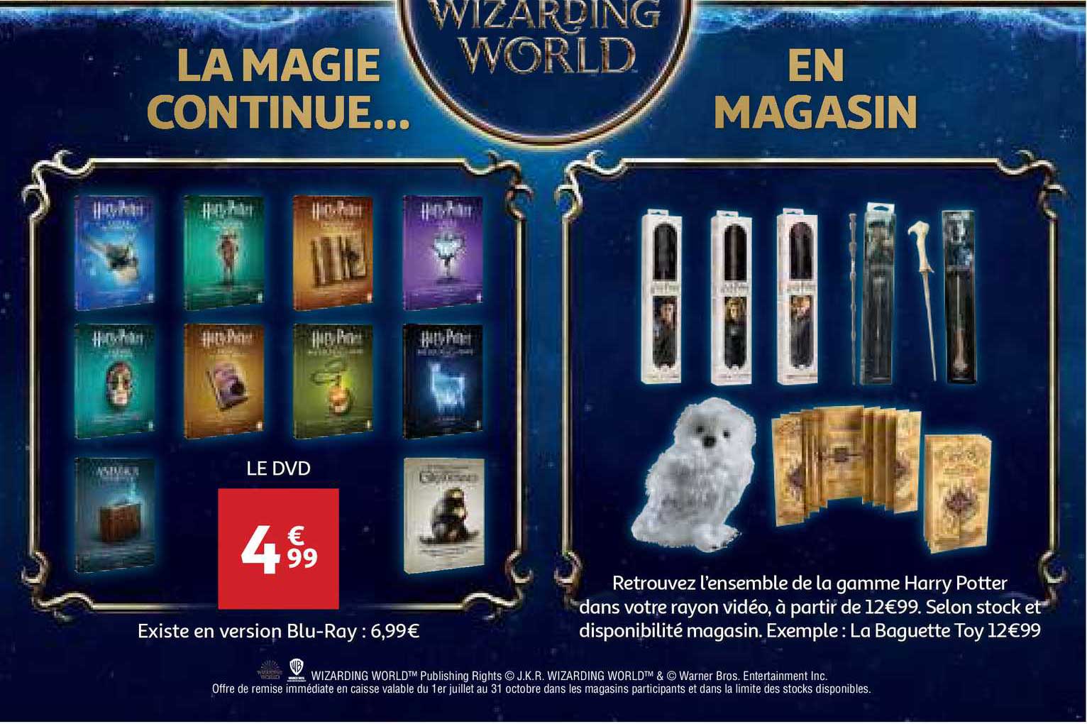 La Gamme Harry Potter ,le Dvd , En Version Blu-ray