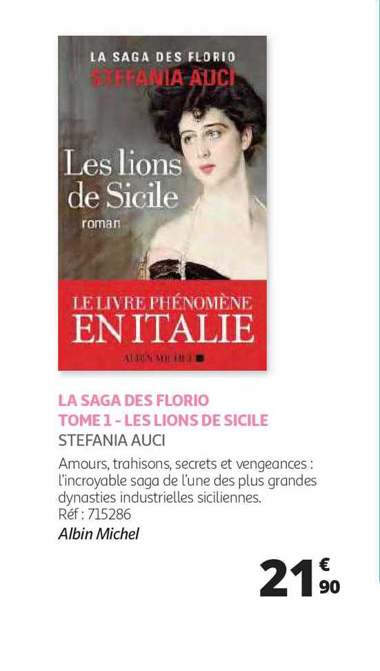 la saga des florio tome 1 - les lions de sicile - stefania auci
