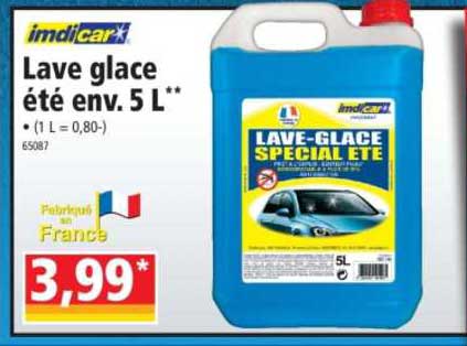 lave glace été env. 5 l imdicar