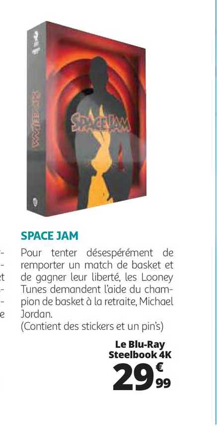le blue-ray steelbook 4k space jam