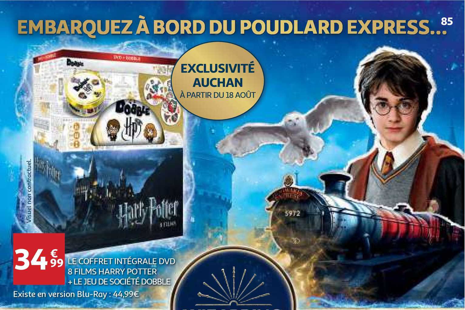 le coffret intégrale dvd 8 films harry potter + le jeu de société dobble