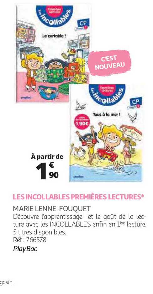 les incollables premières lectures - marie lenne-fouquet