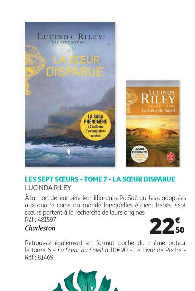 les sept sœurs - tome 7 - la sœur disparue