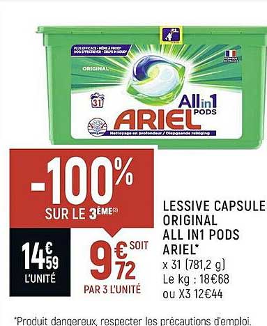 Lessive Capsule Original All In 1 Pods Ariel