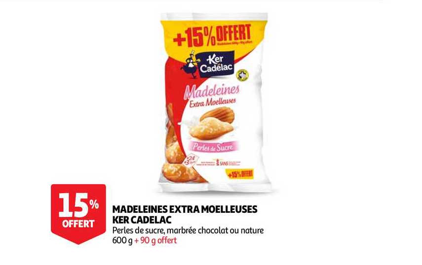 madeleines extra moelleuses ker cadelac