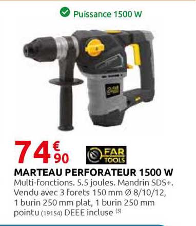 marteau perforateur 1500 w far tools