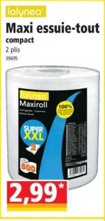 maxi essuie-tout compact lalynea
