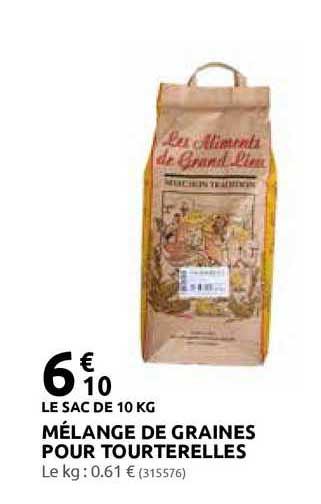 mélange de graines pour tourterelles