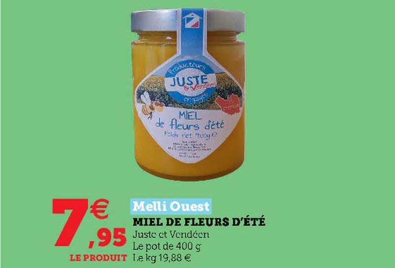 miel de fleurs d'été melli ouest