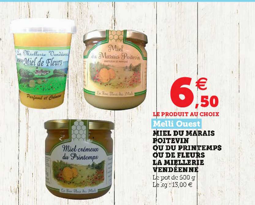 miel du marais poitevin ou du printemps ou de fleurs la miellerie vendéenne melli ouest