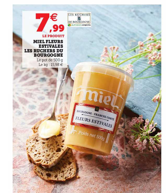 miel fleurs estivales les ruchers du bourgogne