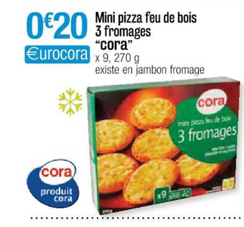 Mini Pizza Feu De Bois 3 Fromages "cora"