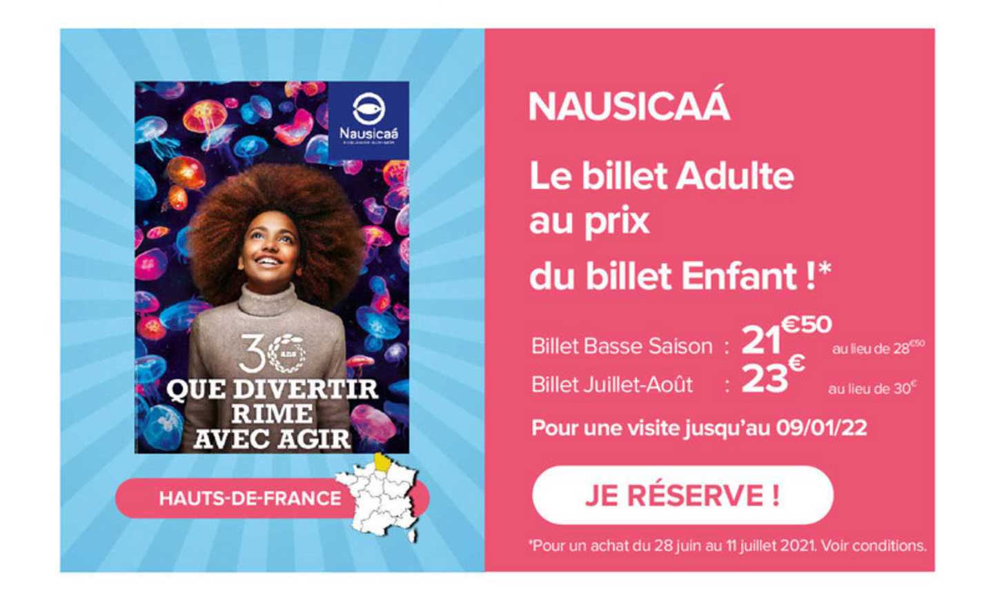 Nausicaà : Le Billet Adulte Au Prix Du Billet Enfant !