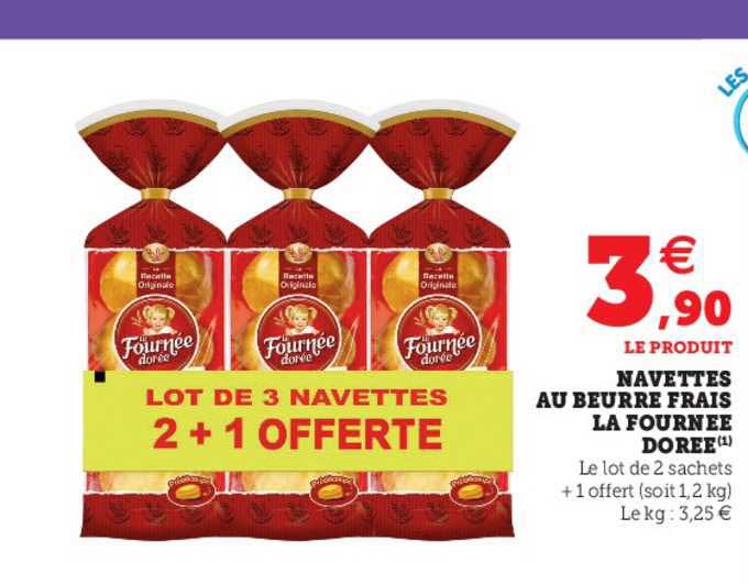 navettes au beurre frais la fournée dorée