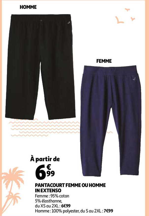 pantacourt femme ou homme in extenso