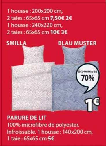 Parure De Lit Smilla, Blau Muster