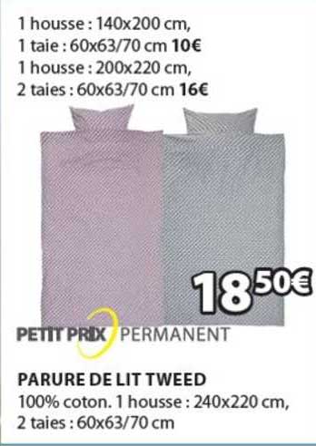 parure de lit tweed