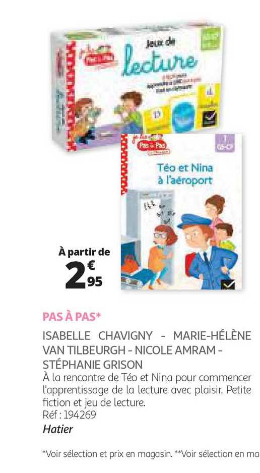 pas à pas - isabelle chavigny - marie-hélène van tilbeurgh - nicole amram - stéphanie grison