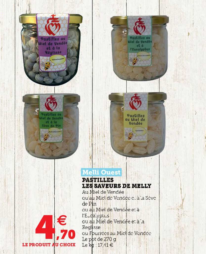 pastilles les saveurs de melly melli ouest