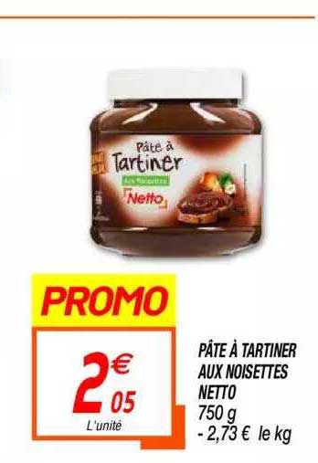 Pâte à Tartiner Aux Noisettes Netto