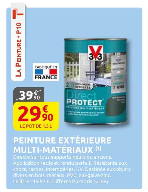 peinture extérieure multi-matériaux v33