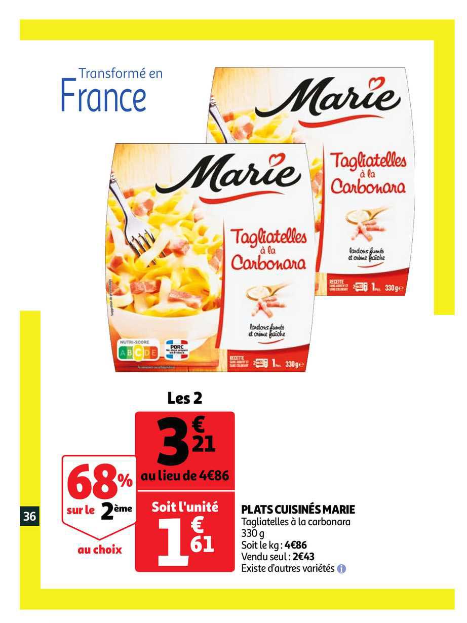 Plats Cuisiné Marie