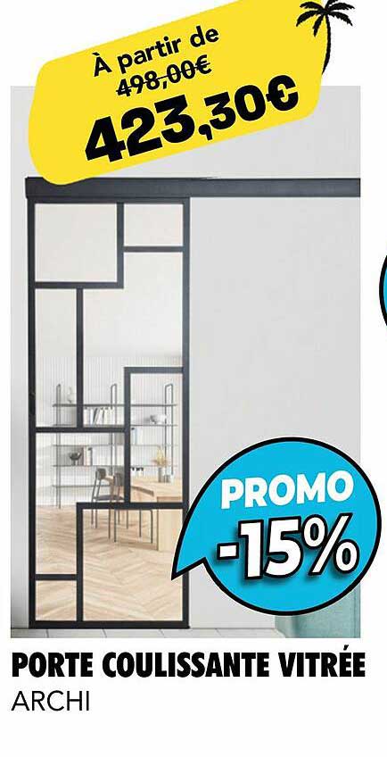 porte coulissante vitrée archi