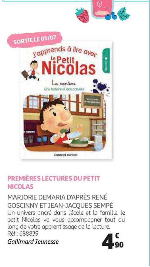 premières lectures du petit nicolas - marjorie demaria d'après rené goscinny et jean-jacques sempé