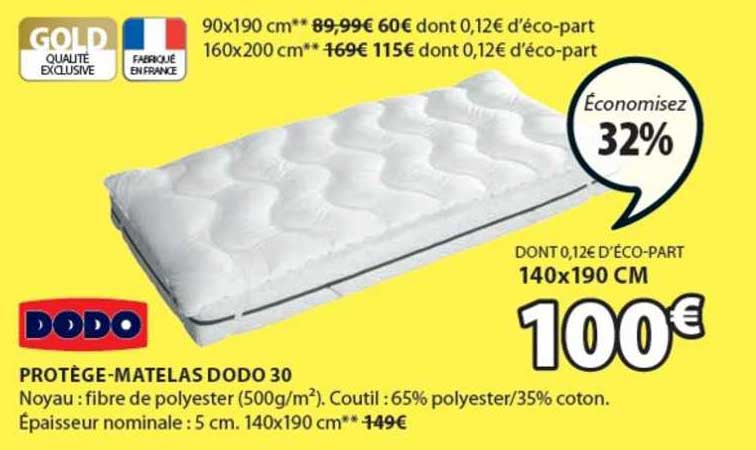 protège-matelas dodo 30