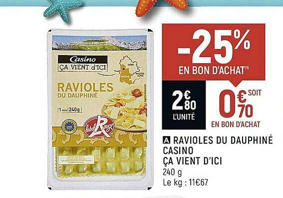 ravioles du dauphiné casino ça vient d'ici
