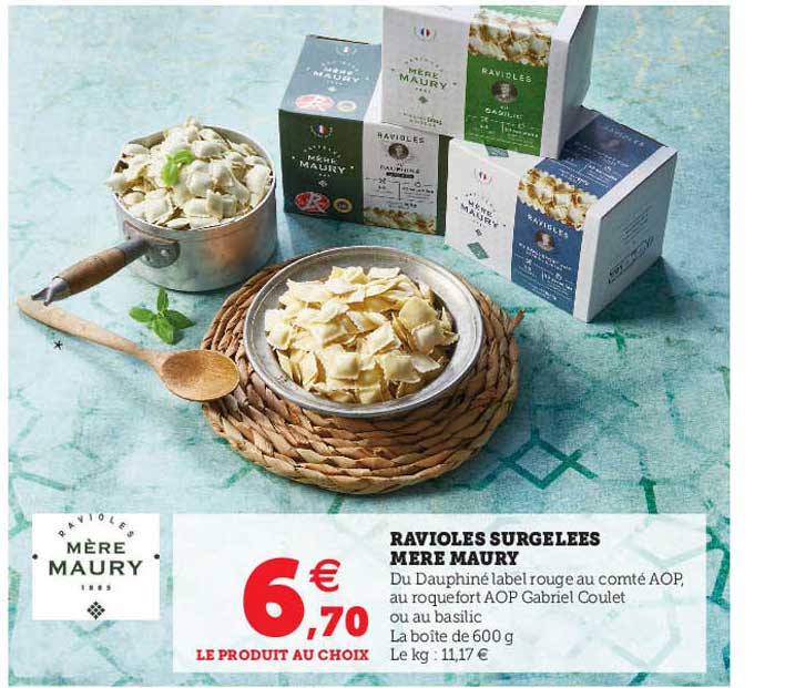 ravioles surgelées mère maury